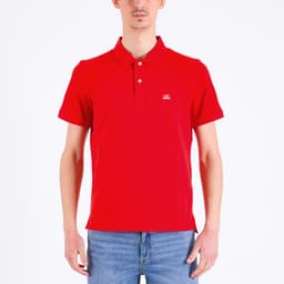 Stretch Pique Slim Fit Logo Polo - 1
