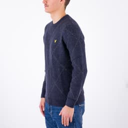 Brushed Argyle Jumper - 2