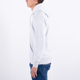 Hooded Script Embroidery Sweatshirt - 4