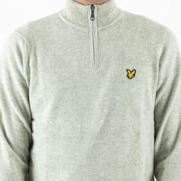 Lambswool Blend Quarter Zip Jumper - 6