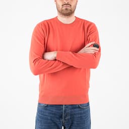 Cotton Crepe Crewneck Lens Knit - 2