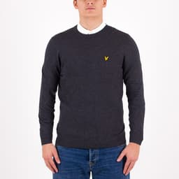 Cotton Merino Crew Neck Jumper - 1