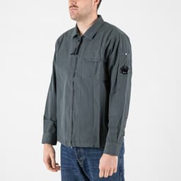 Organic Gabardine Zipped Lens Overshirt - 3