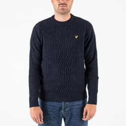 Ribbed Cable Knit Jumper - 1