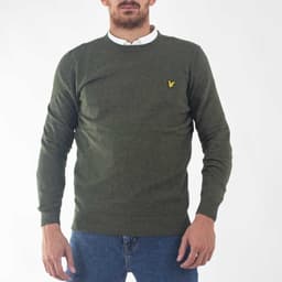Cotton Merino Crew Neck Jumper - 1