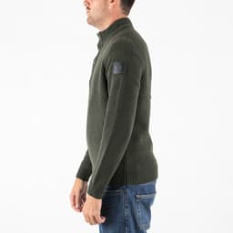 Castillos Knitted Wool Quarter Neck Sweater - 4