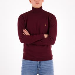 Gosforth Merino Roll Neck Sweater - 3