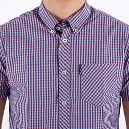 Short Sleeve Gingham Shirt - 5