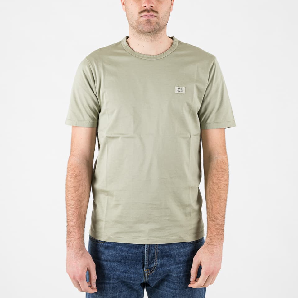 Mercerized Jersey 70/2 Gasato Patch T-Shirt - C.P. Company - T-shirts