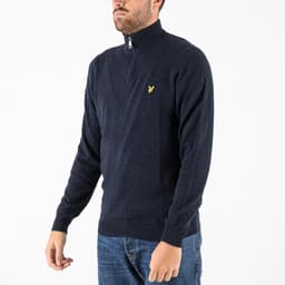 Lambswool Blend Quarter Zip Jumper - 3