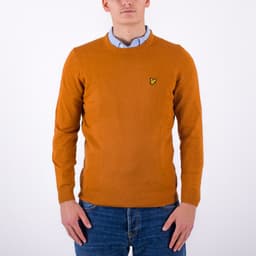 Cotton Merino Crew Neck Jumper - 1