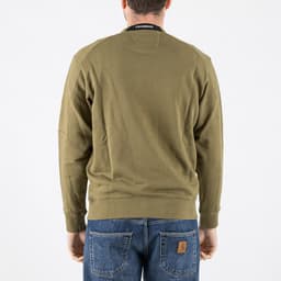 Diagonal Raised Fleece Crewneck Sweatshirt - 5