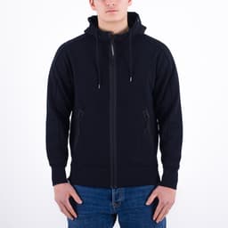 Diagonal Raised Fleece Goggle Hoodie - 1