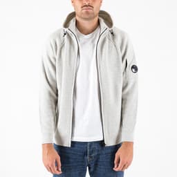 Lambswool GRS Hooded Full Zip Sweater - 7