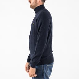 Lambswool Blend Quarter Zip Jumper - 4