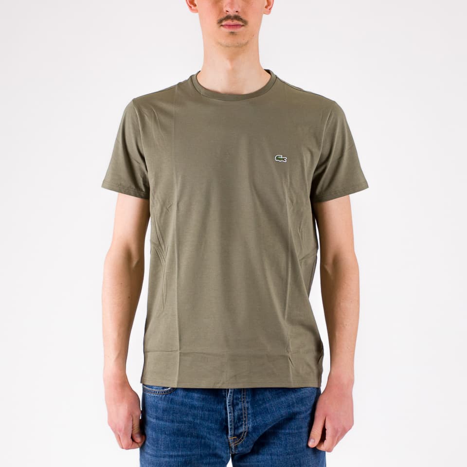 Crew Neck Pima Cotton Jersey T-Shirt - 1