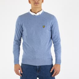 Cotton Merino Crew Neck Jumper - 1