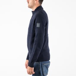 Castillos Knitted Wool Quarter Neck Sweater - 4