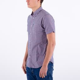 Short Sleeve Gingham Shirt - 2