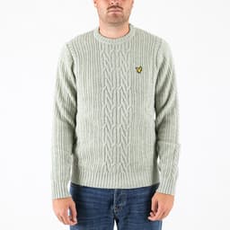 Ribbed Cable Knit Jumper - 1
