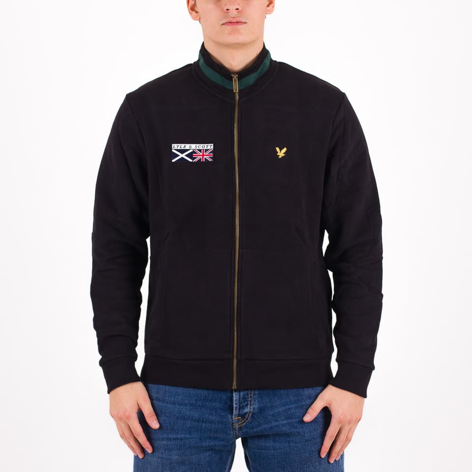 Flag Crew Neck Tipped Sweatshirt - 1