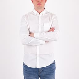 Hidden Button Oxford Shirt - 3