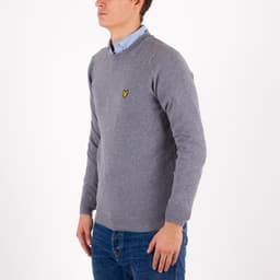 Cotton Merino Crew Neck Jumper - 2