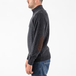 Patch Half Zip Sweater - 4