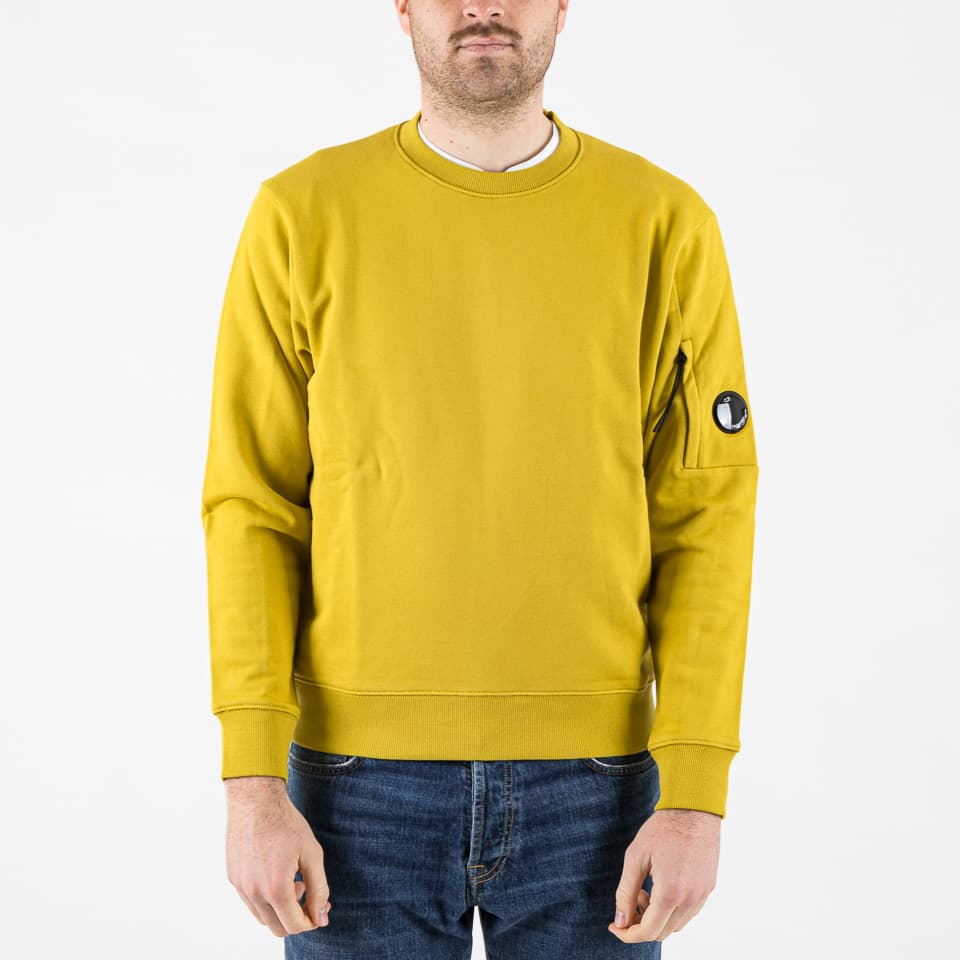 Diagonal Raised Fleece Crewneck Sweatshirt - C.P. Company - Felpe