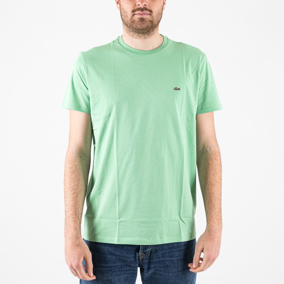 Crew Neck Pima Cotton Jersey T-Shirt - 1
