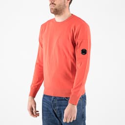 Cotton Crepe Crewneck Lens Knit - 3