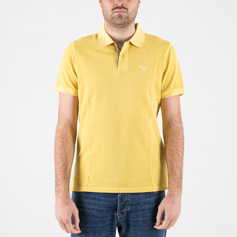 Washed Tartan Pique Polo - 1