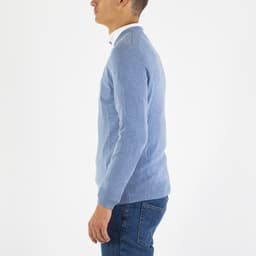 Cotton Merino Crew Neck Jumper - 4