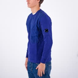 Diagonal Fleece Mixed Utility Sweatshirt - 2