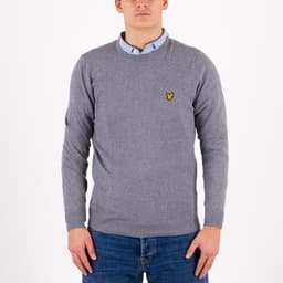 Cotton Merino Crew Neck Jumper - 1