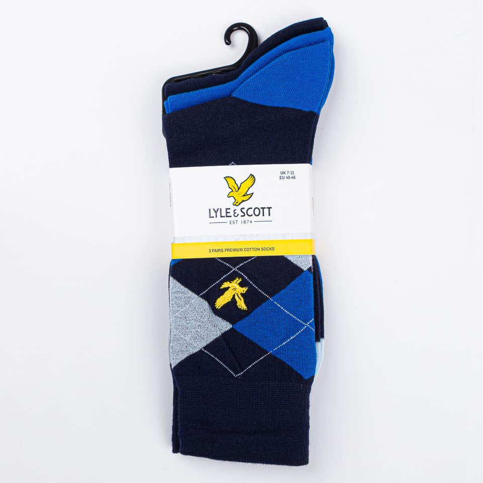 Hewie 3 Pack Design and Plain Socks - 1