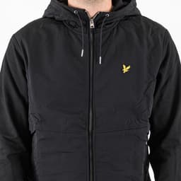 Half Raglan Sleeve Panneled Hoodie - 6