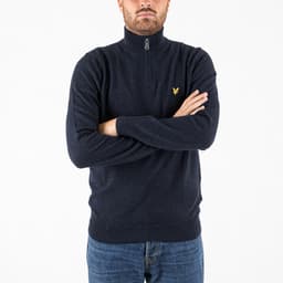Lambswool Blend Quarter Zip Jumper - 2