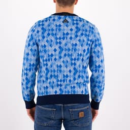 Diamond Jacquard Knitted Jumper - 5
