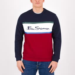 Colour Block Logo Sweatshirt - 1