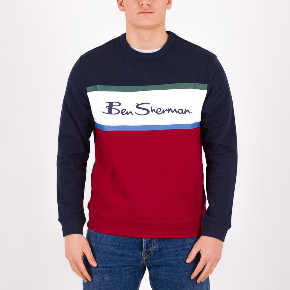 Colour Block Logo Sweatshirt - 1
