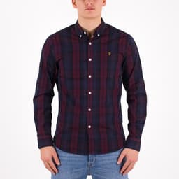 Brewer Tartan Slim Fit Oxford Shirt - 1