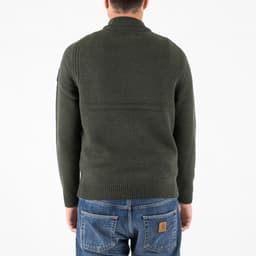 Castillos Knitted Wool Quarter Neck Sweater - 5