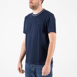 Stretch piqué Tipped T-Shirt - 2