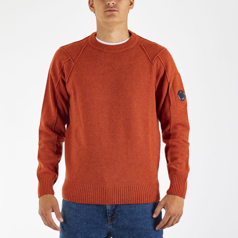 Crew Neck Lambswool Sweat - 1