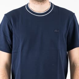 Stretch piqué Tipped T-Shirt - 5