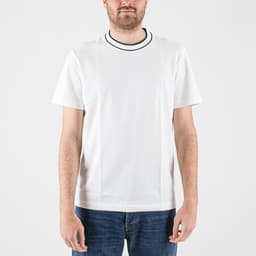 Stretch piqué Tipped T-Shirt - 1