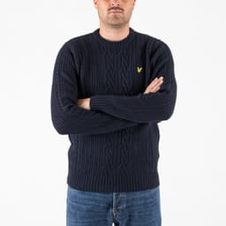 Ribbed Cable Knit Jumper - 2