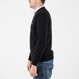 Monochrome Crew Neck Cotton Sweater - 4