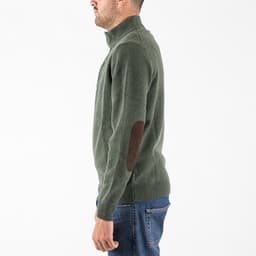 Patch Half Zip Sweater - 4